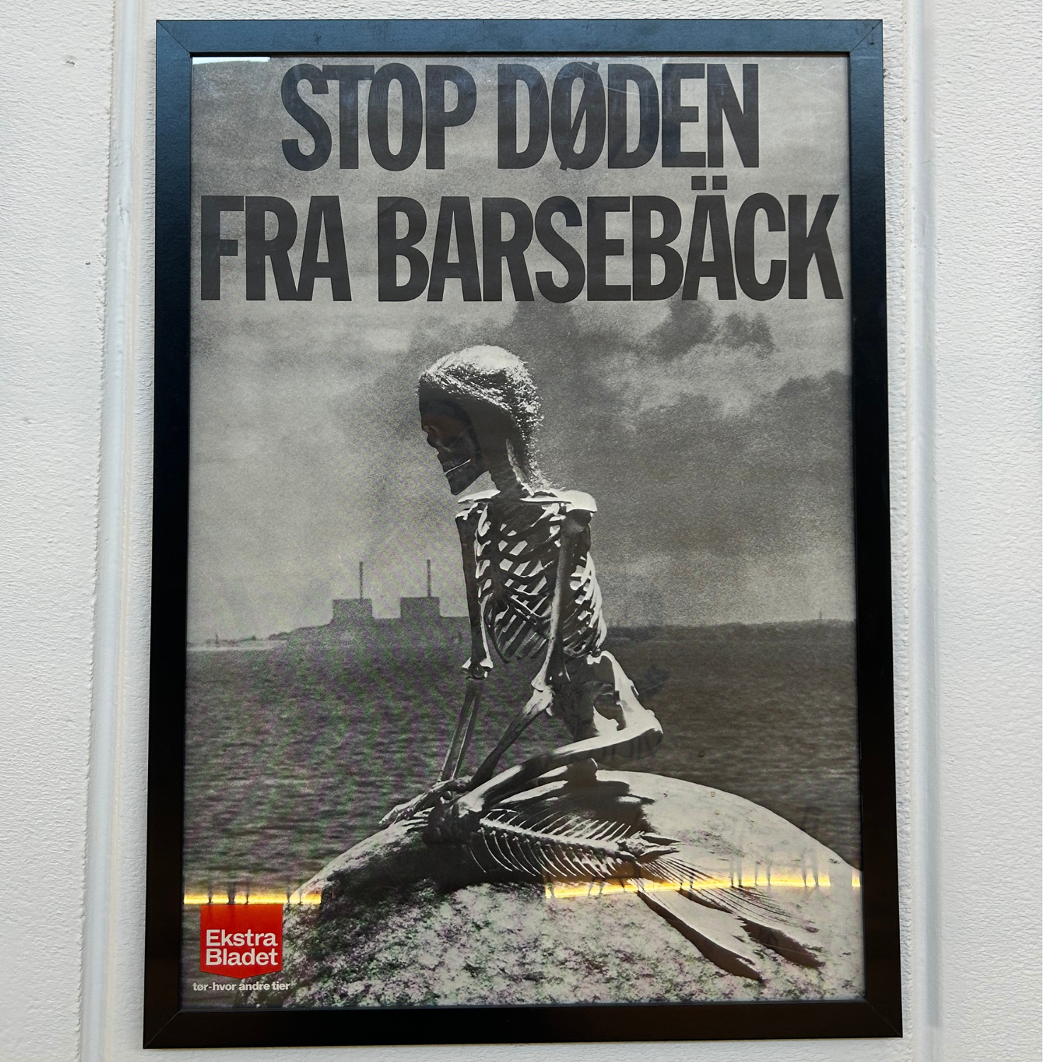 Poster Politico Vintage Ekstra Bladet – Protesta Antinucleare, Danimarca anni ’70