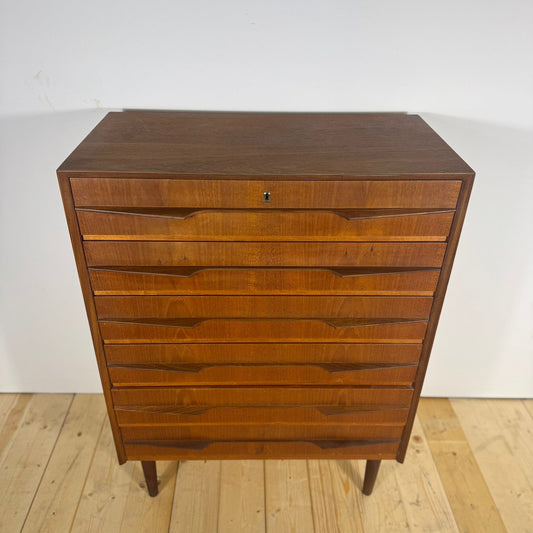 Vintage Teak Chest of Drawers – Danish Scandinavian Design, 1960s | Mid-Century Modern