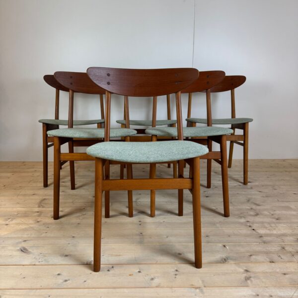 Set di sei sedie Farstrup, Danimarca 1960