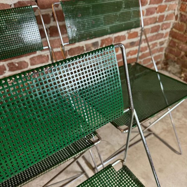 Set di quattro sedie “X-Line”, Niels Jørgen Haugesen per Magis, Italia, 1977