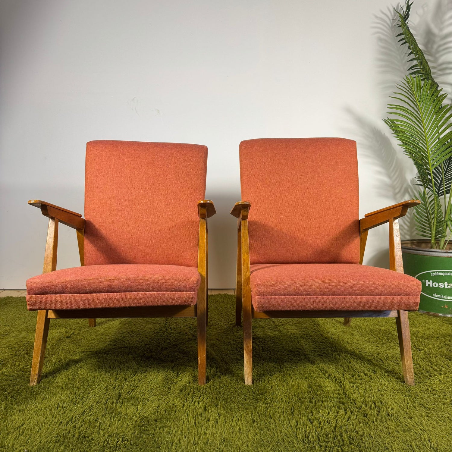 Coppia di Poltroncine Vintage Mid-Century – Design Scandinavo Anni ’50–’60