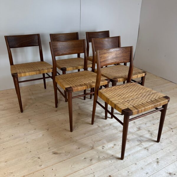 Set di sei sedie da pranzo, 1960