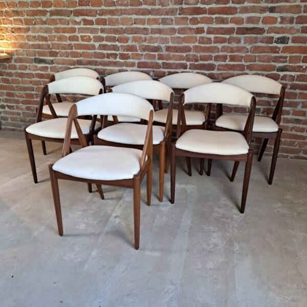Set di quattro sedie in teak, modello 31 Kai Kristiansen, Danimarca 1960