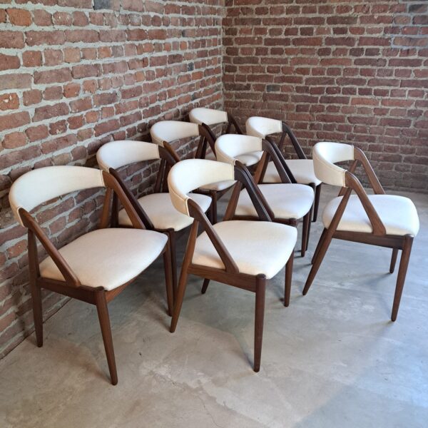 Set di quattro sedie in teak, modello 31 Kai Kristiansen, Danimarca 1960