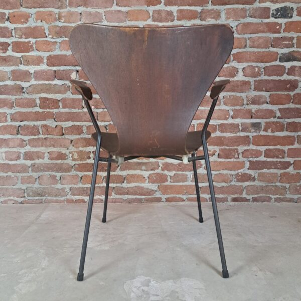 Sedia Butterfly n. 3207 in teak. Arne Jacobsen per Fritz Hansen, Danimarca 1950