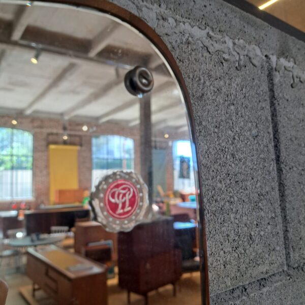 Specchio con cornice in teak, Danimarca 1960