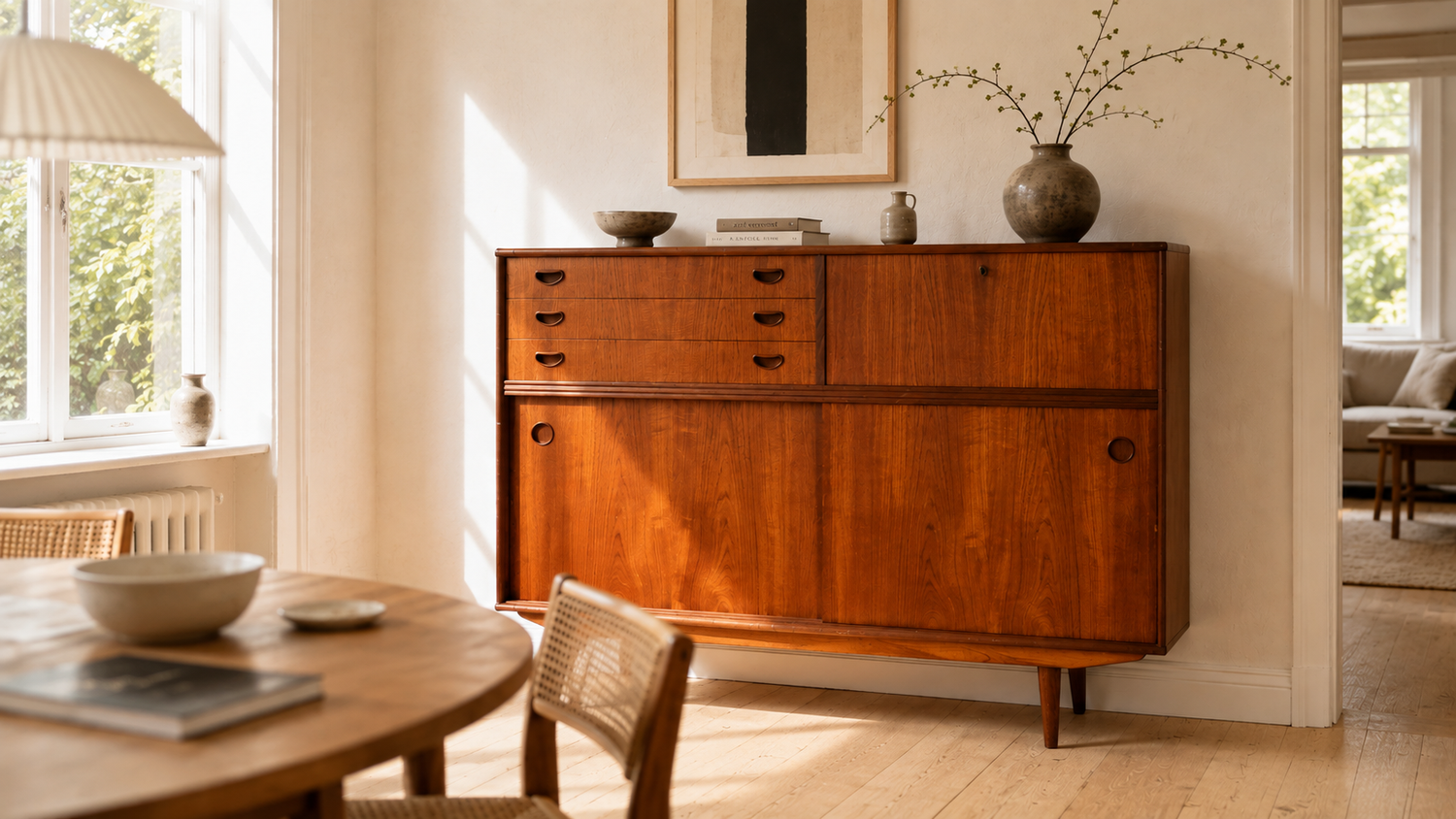 Highboard vintage: mobili contenitori di design scandinavo