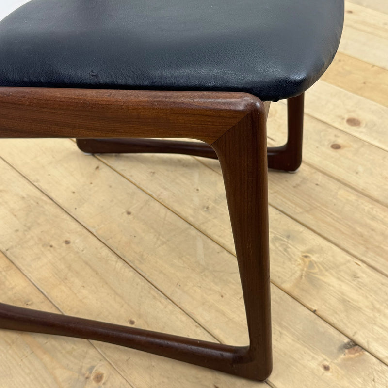 Upholstered teak chair, 1960s