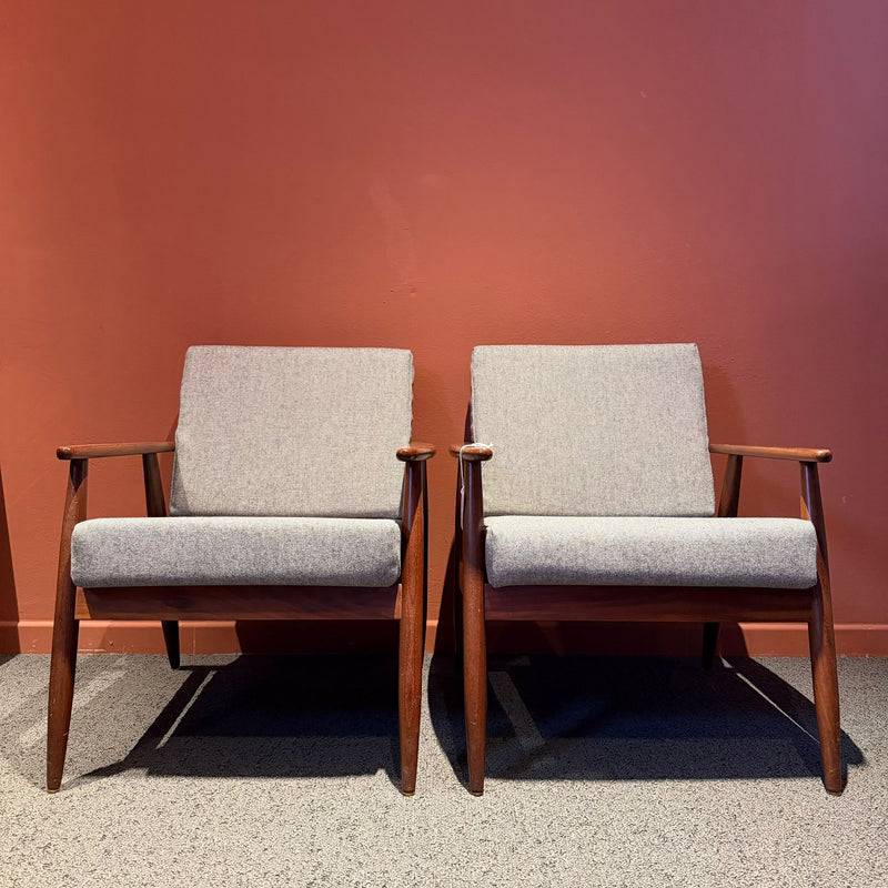 Coppia di Poltrone in Teak – Design Scandinavo Vintage (Danimarca, Anni '60)