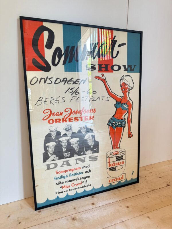 Sommar show- poster vintage, Danimarca