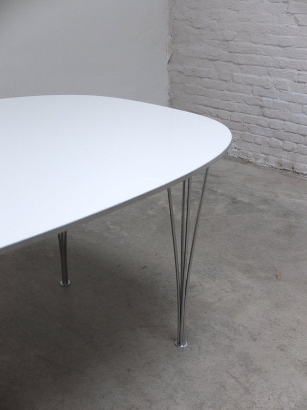 Tavolo da pranzo Superellittico di Piet Hein e Bruno Mathsson per Fritz Hansen, 1975