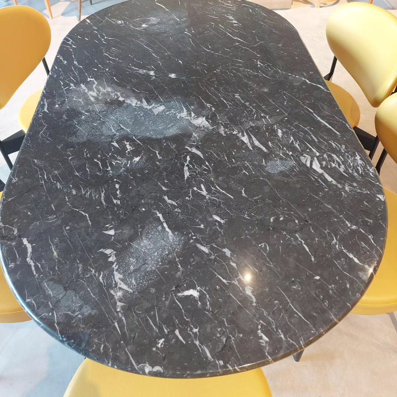 Tavolo da pranzo in marmo Nero Marquina