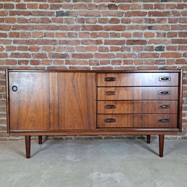 Credenza in palissandro con cassettiera, Danimarca 1960