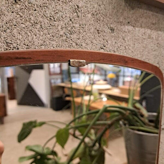 Specchio vintage in teak, Danimarca 1960