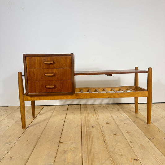 Panca Spectrum di Arne Wahl Iversen per Ikea – Design Scandinavo Anni '60, Teak e Eleganza Funzionale