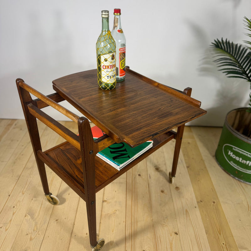 Carrellino in Palissandro Mid-Century – Design Scandinavo / Modernista