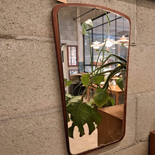 Specchio vintage in teak, Danimarca 1960