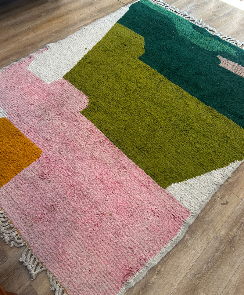 Tappeto Marocchino Vintage in Pura Lana – Artigianato Berbero