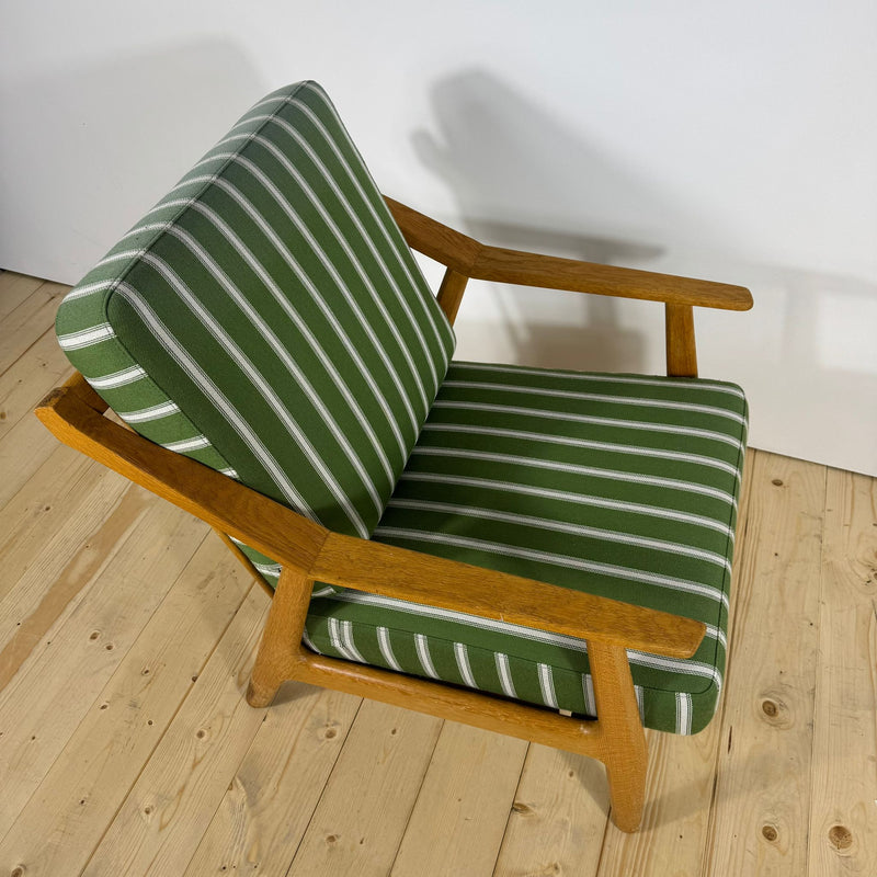 Brockmann-Petersen Mid-Century Modern Armchair – Danish Teak & Oak Frame, 1950s–60s Scandinavian Design