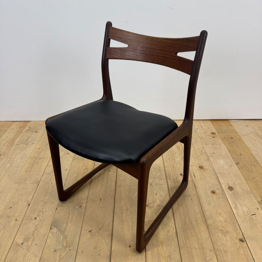 Upholstered teak chair, 1960s