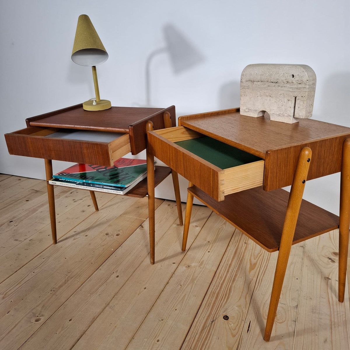 Coppia di Comodini in Teak – Danimarca Anni ’60