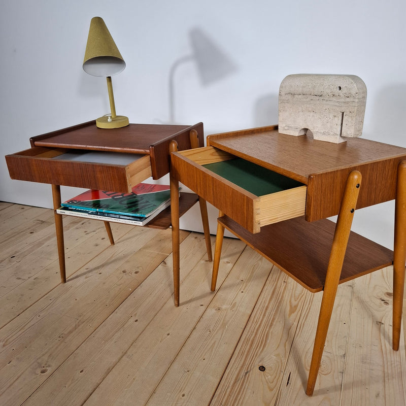 Coppia di Comodini in Teak – Danimarca Anni ’60