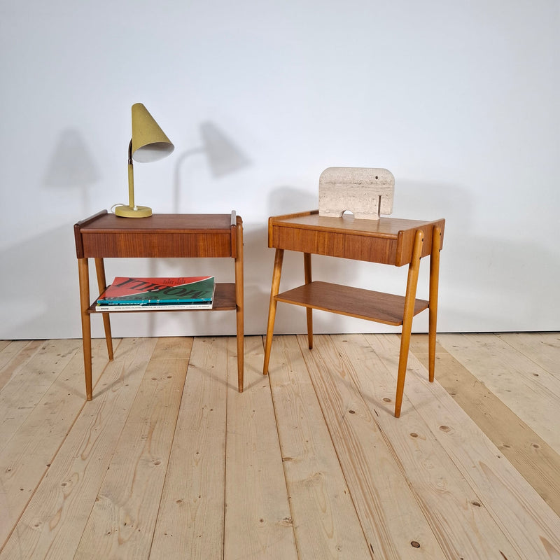 Coppia di Comodini in Teak – Danimarca Anni ’60