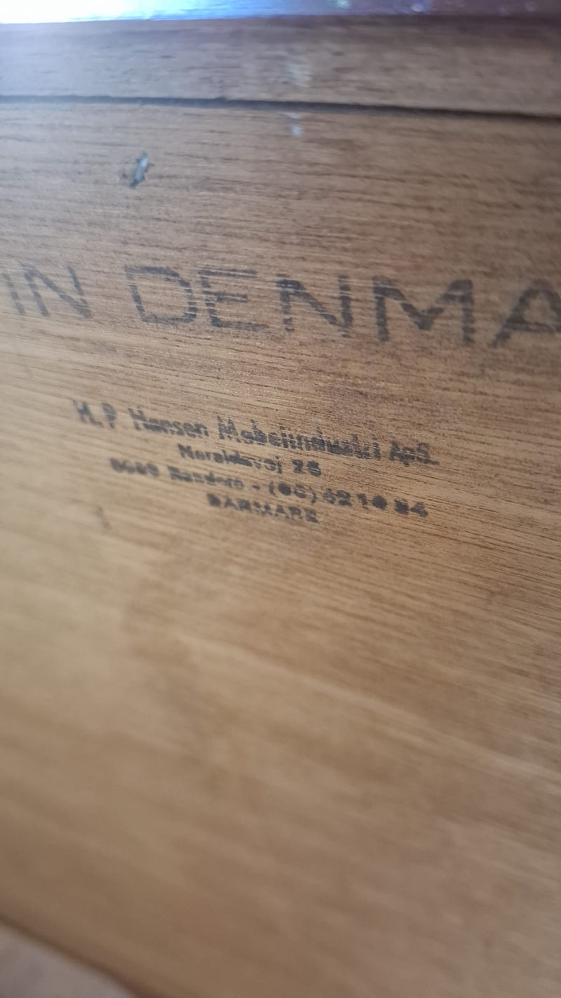 Sideboard H.P. Hansen in Teak – Credenza Danese Mid-Century Anni ’60