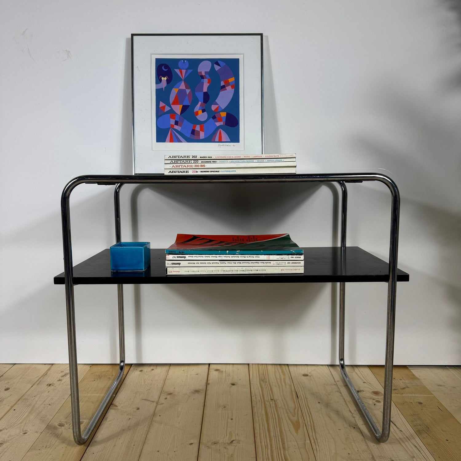 Tavolino Bauhaus a Due Piani di Marcel Breuer per Thonet