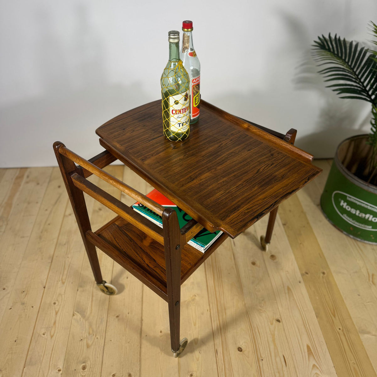 Carrellino in Palissandro Mid-Century – Design Scandinavo / Modernista