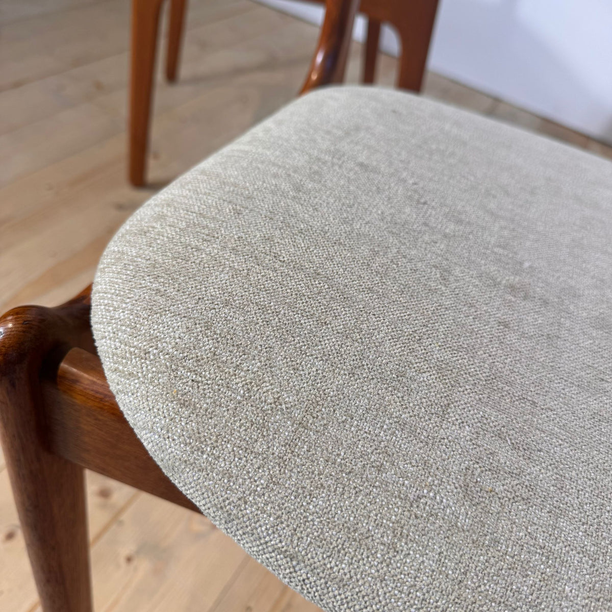 Set of 4 teak chairs by Erik Buch, 1960s
