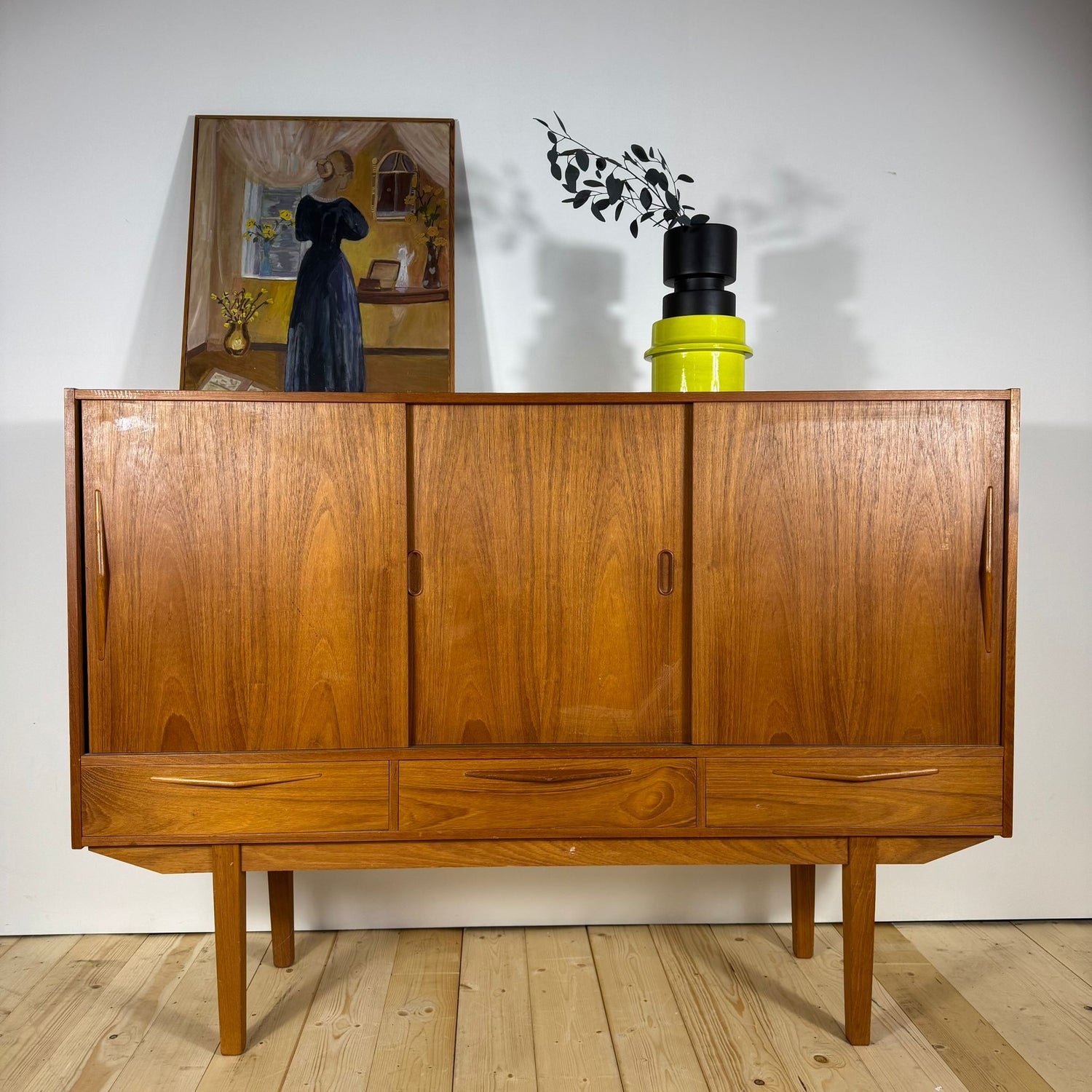 Sideboard Alto Mid-Century Modern in Teak – Anni ’60