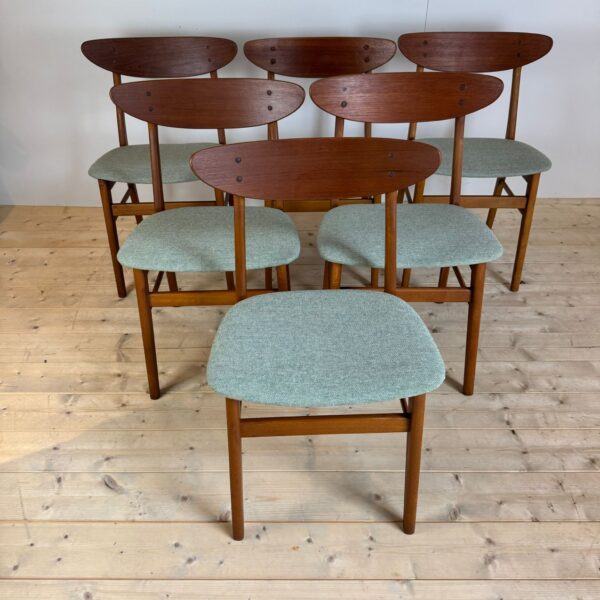 Set di sei sedie Farstrup, Danimarca 1960