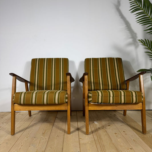 Coppia di Poltrone Danesi Mid-Century Modern in Teak – 1960