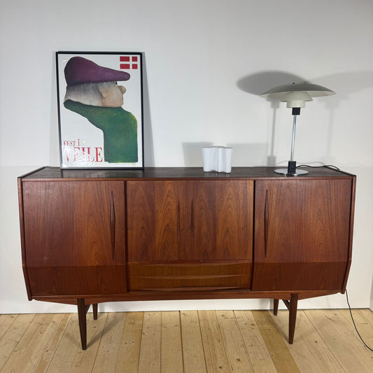 Sideboard Alta in Teak – Eleganza Mid-Century Scandinava Originale Anni ’60