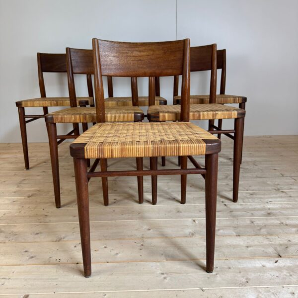 Set di sei sedie da pranzo, 1960