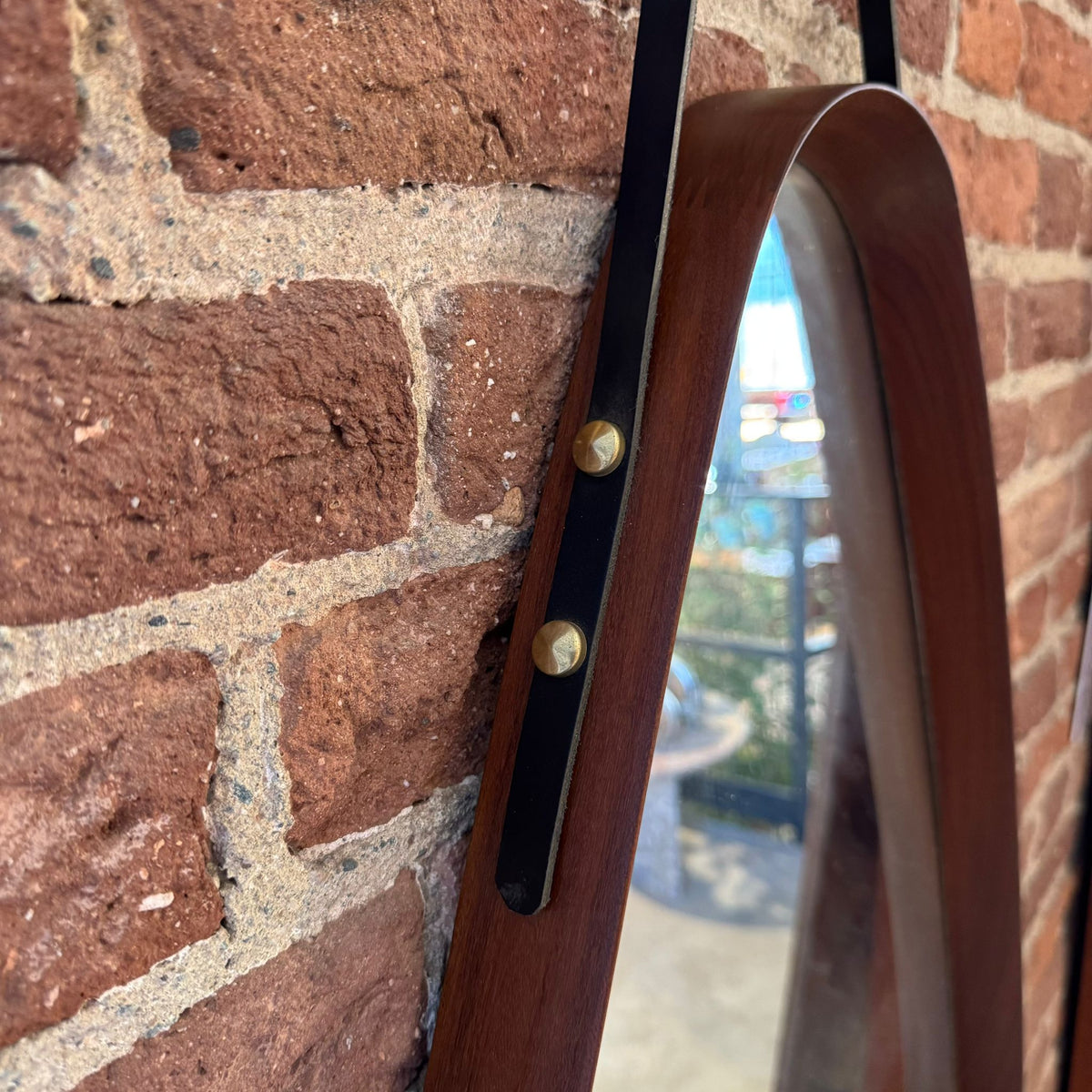 Specchio da parete triangolare vintage – Mid-Century design