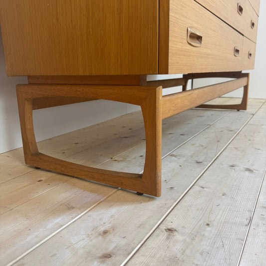 Cassettiera doppia vintage G Plan “Quadrille”, Danimarca 1960