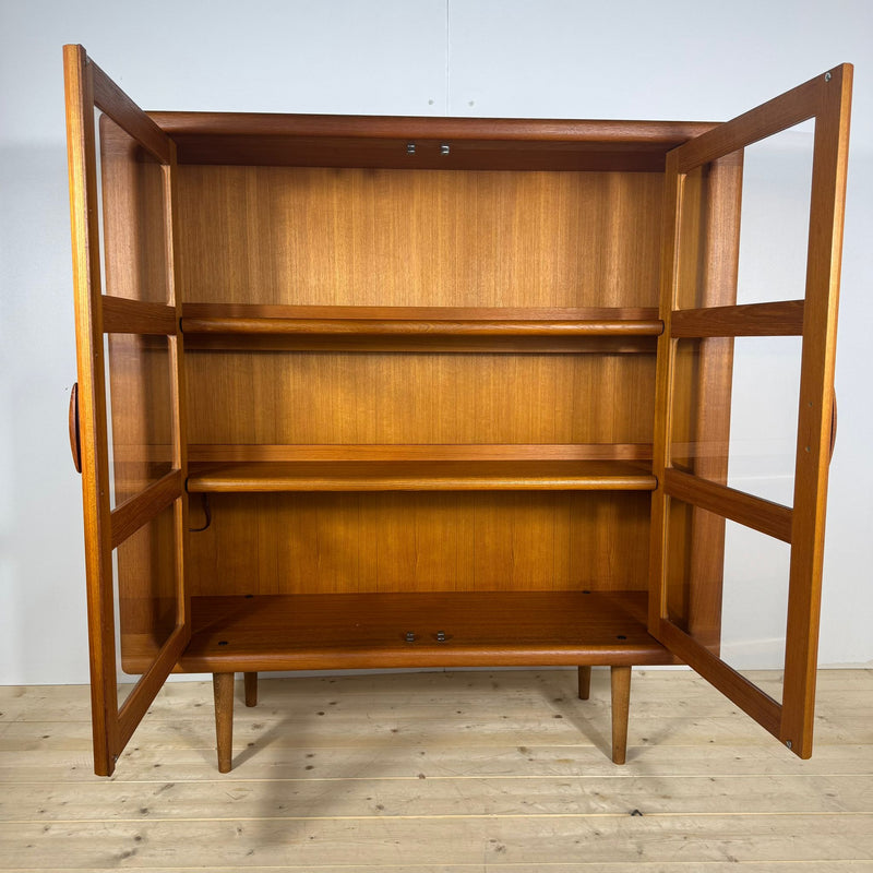Libreria in Teak con Ante in Vetro – Danimarca 1960, Dyrlund