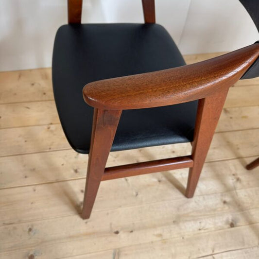 Set di quattro sedie vintage in teak, Danimarca 1960