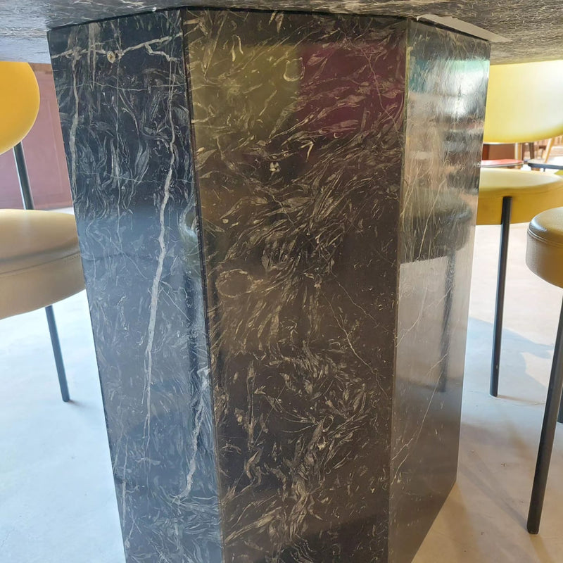 Tavolo da pranzo in marmo Nero Marquina