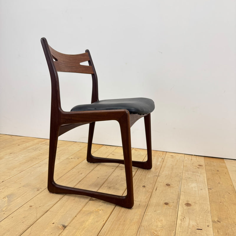Upholstered teak chair, 1960s