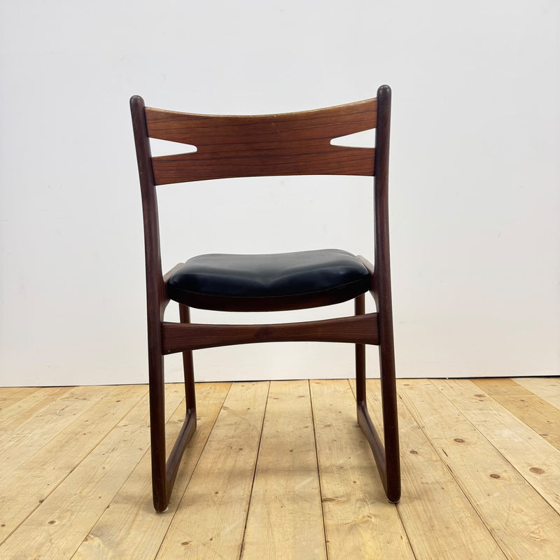Upholstered teak chair, 1960s