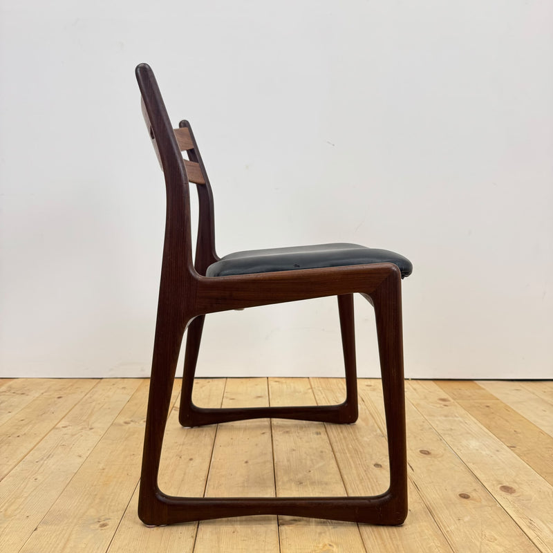Upholstered teak chair, 1960s