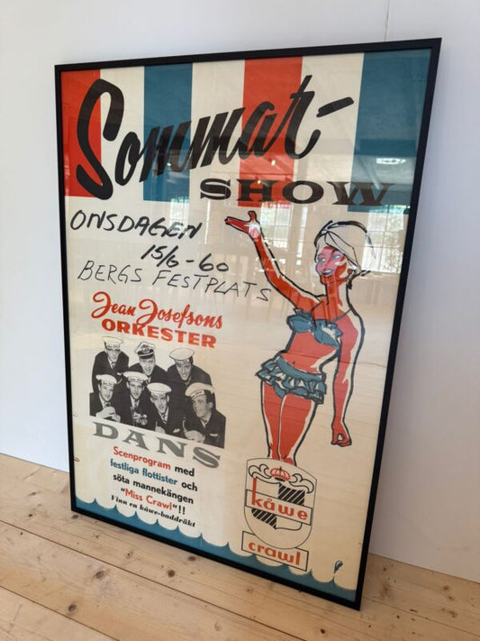 Sommar show- poster vintage, Danimarca
