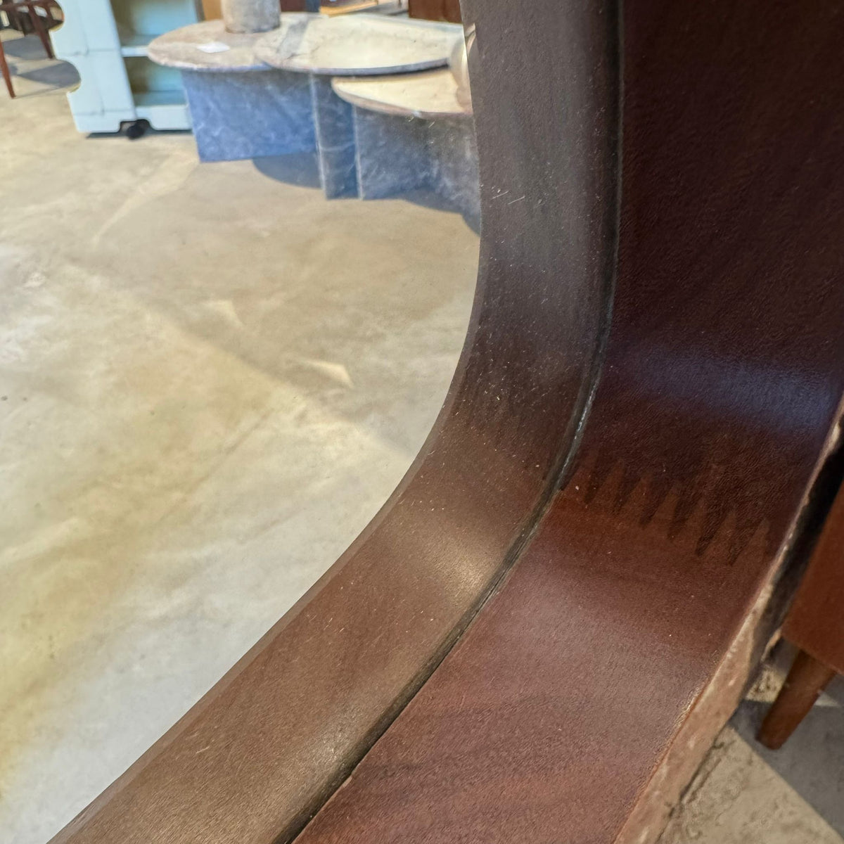 Specchio da parete triangolare vintage – Mid-Century design