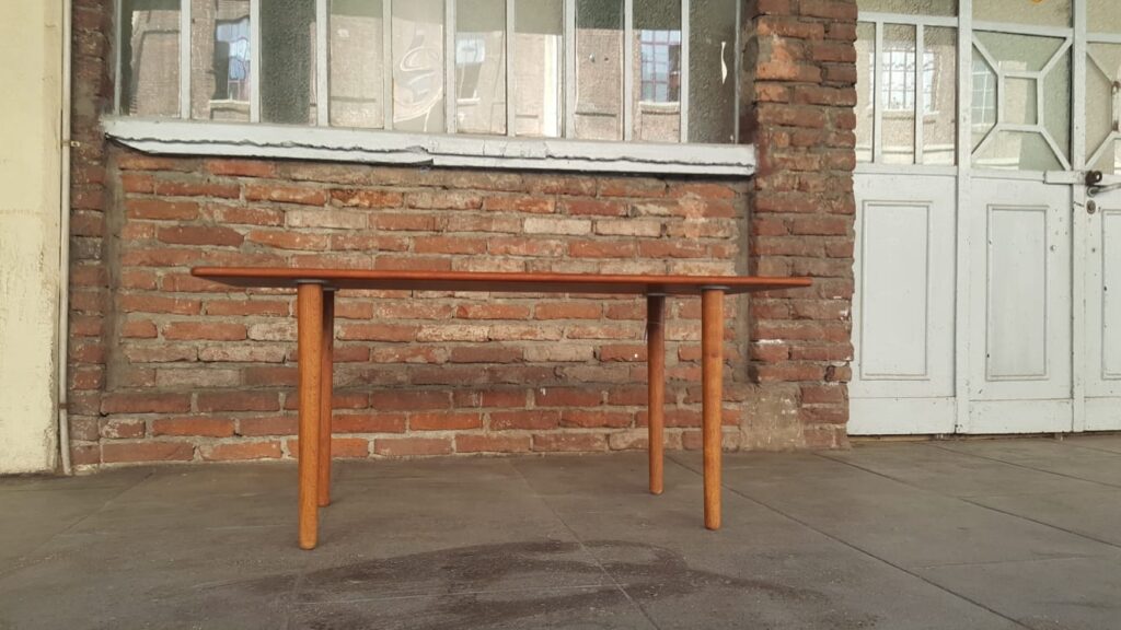 Tavolino da caffè vintage in teak, Danimarca 1960