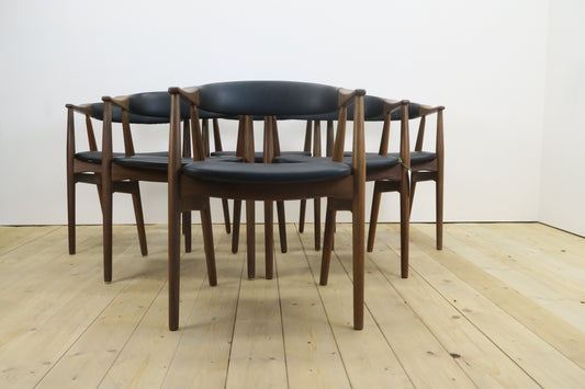 Set di sei sedie modello 213 di Thomas Harlev per Farstrup, Danimarca 1960