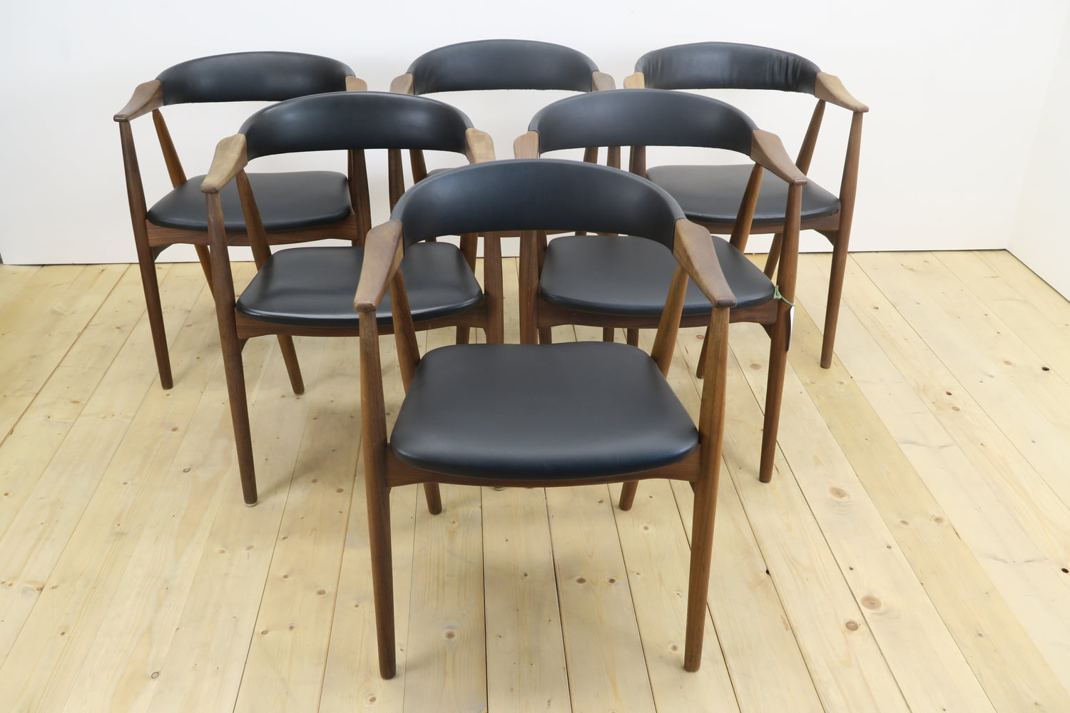 Set di sei sedie modello 213 di Thomas Harlev per Farstrup, Danimarca 1960