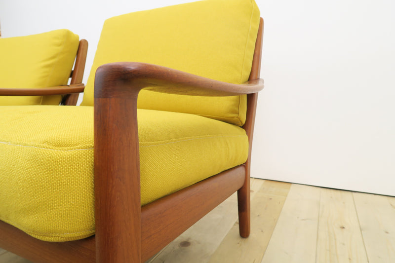 Coppia di poltrone in teak danesi, anni ’60